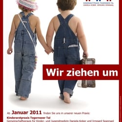 Posterserie bestehend aus 2 Postern /// Aktion: «Umzug Arztpraxis»