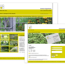www.andreaskoppelmann.de. Webseite für einen freien Landschaftsarchitekten.