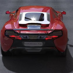 Sportwagen gerendert Ansicht1