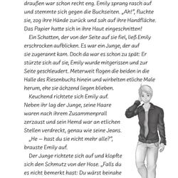 Illustration im TB „Gefangen im Riesenbuch“