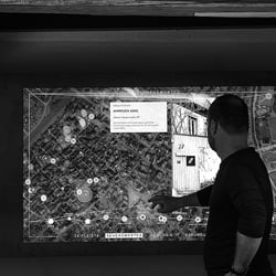 KulturGaden – interaktives 3D Modell von Thüngersheim, Informationswand