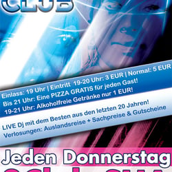 Flyer „After Work Club“, 2Club SHA