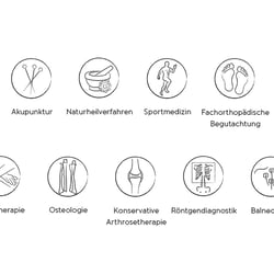 Icons für eine Orthopädische Webseite