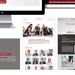 Anwaltskanzlei Kümmerlein. Redesign und Neustrukturierung der Website