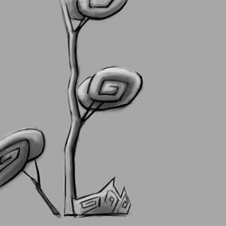 Former concept for assets for „Tights Fight“ – tree (2)