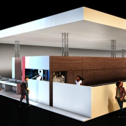 Franke Kitchen Solutions. Messestand. 3D Visualiserung.