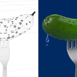 Gurke 3D – Freie Arbeit