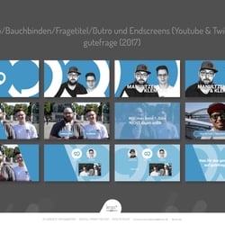Intro/Bauchbinden/Fragetitel/0utro und Endscreens (Youtube & Twitter) gutefrage (2017)