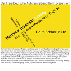 Einladung zur Lesung