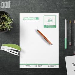 Briefpapier mit neuem Logo