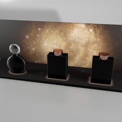 Bulgari Illustration inklusive Flakonnachbau in 3D