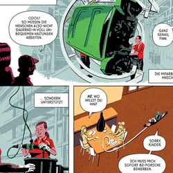 Zweiseitiger Comic für das Porsche Magazin „Christophorus“