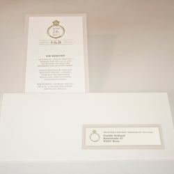 Portable Pocket Einladung „Diamond“