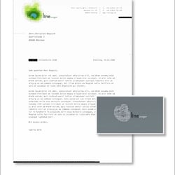 Visitenkarte und Briefpapier