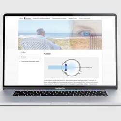 Carl Zeiss Meditec | Lisa | Website für eine Intraocularlinse