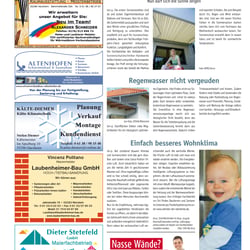 Layout, EBV, Satz, Druckvorstufe einer Zeitung