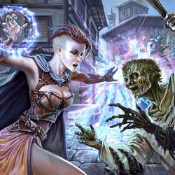 Forcemage Apprentice, Card illustration for „EPIC“ | White Wizards 2015