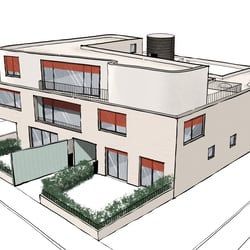 Mehrfamilienhaus Köln, Neubau, Fassadengestaltung