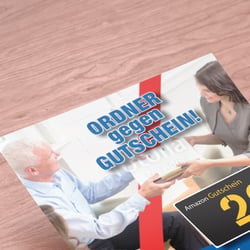 Flyer im Auftrag der AXA Versicherungskammer (Gestaltung in InDesign)