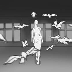Ina Regen Storyboard Panel