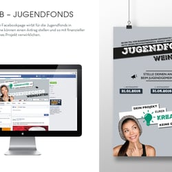 Plakat und Facebookpage Jugendgemeinderat Weingarten