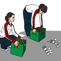 Bierkasten Ergonomie