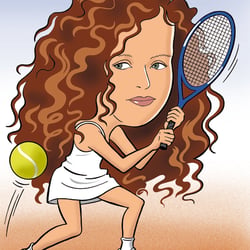 Tennis-Spielerin