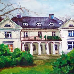Villa (Aquarell) A3
