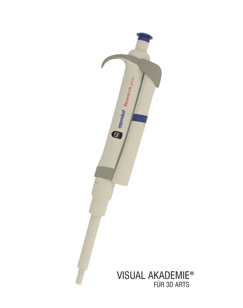 Labor-Pipette; Erstellt mit Autodesk 3D-Studio Max® 2017, gerendert mit Chaosgroup V-Ray® 3.5