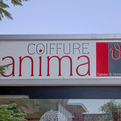 Beschriftung für Coiffure Anima