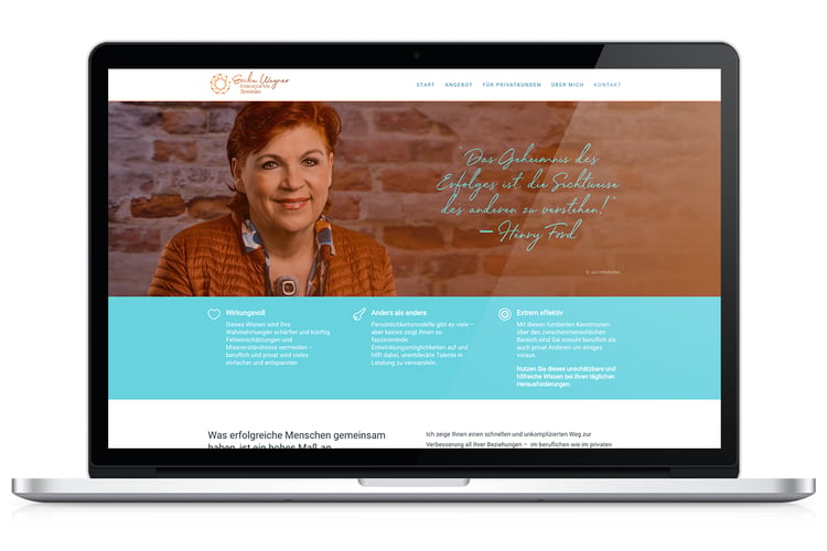One Pager Website – erika-wagner.de