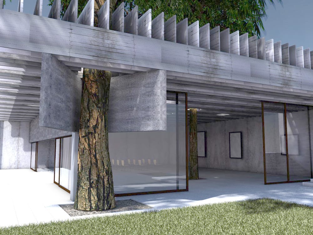 Sverre Fehn, nordischer Pavillon in Venedig, 1962 (1/4)