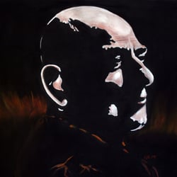 Pastellmalerei auf Leinwand – Tontrennung – 100 cm x 90 cm