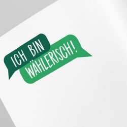 Logo „Ich bin wählerisch“