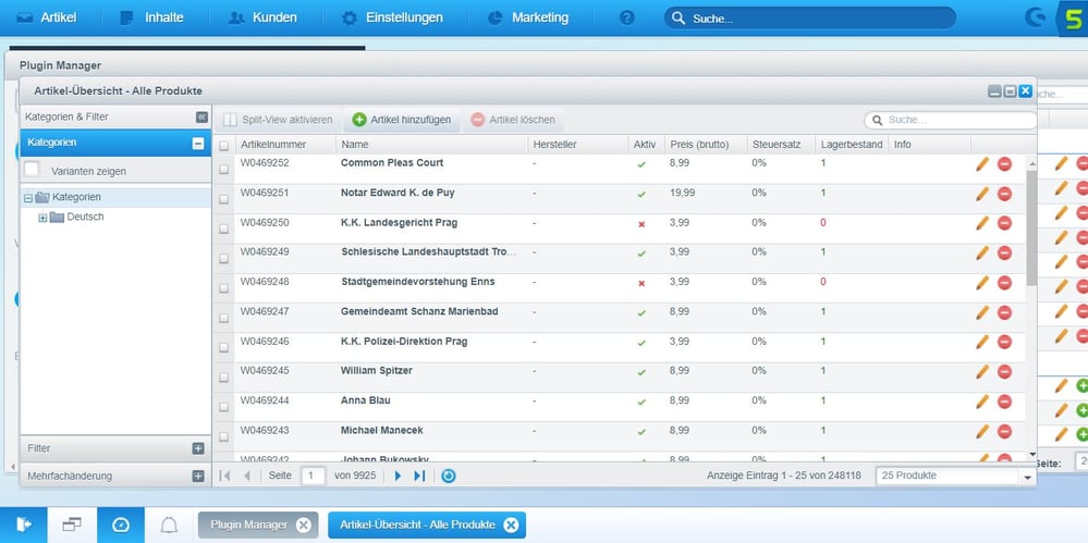 Technische Administration und Weiterentwicklung unter Shopware 5 und 6