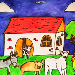 Hier ist meine erste „Inktober prompts 2021“ – Illustration (KW-2) – Thema: Home