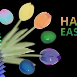 3D-Illustration Ostern