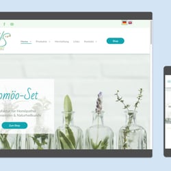 Redesign und Umsetzung der Website homoeoset.de.