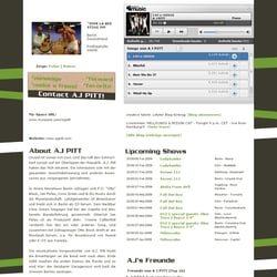 Umsetzung der MySpace Seite mit großem Flashheader für die Band „AJ PITT“ (01|2009)