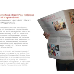 Designerzeitung (Gesamtgestaltung) mit „Happy Pets“, „M/M“, „Magazinehouse“, „Hickmann“