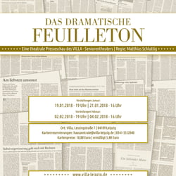 Plakat A2, Das dramatische Feuilleton