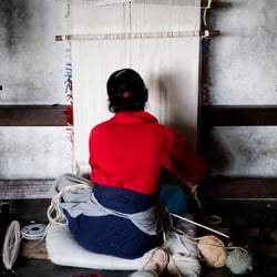 Weaving.