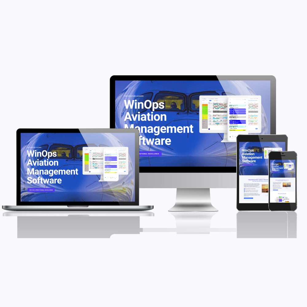 Webdesign für Aviation Software
