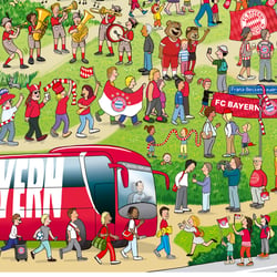 Vor der Arena | Ausschnitt