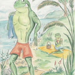 Frosch Liebe