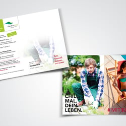 Flyer / Postkarte / Einladungskarte zu einem Messe-Event