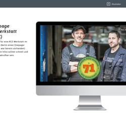 Homepage KFZ-Werkstatt (UI/UX)