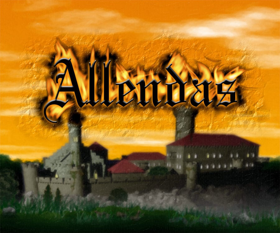 Allendas Plakatausschnitt inkl. 3D-Burg
