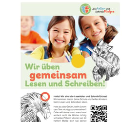 LeseAdler und SchreibFüchse Plakat