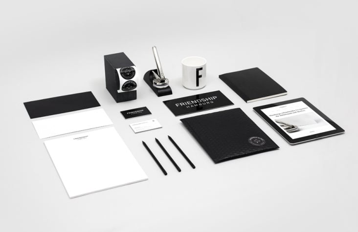 Corporate Design für unser Designbüro Friendship Hamburg